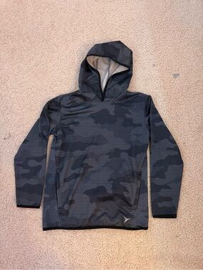 Old Navy Dark Gray Camo Hooded Pullover